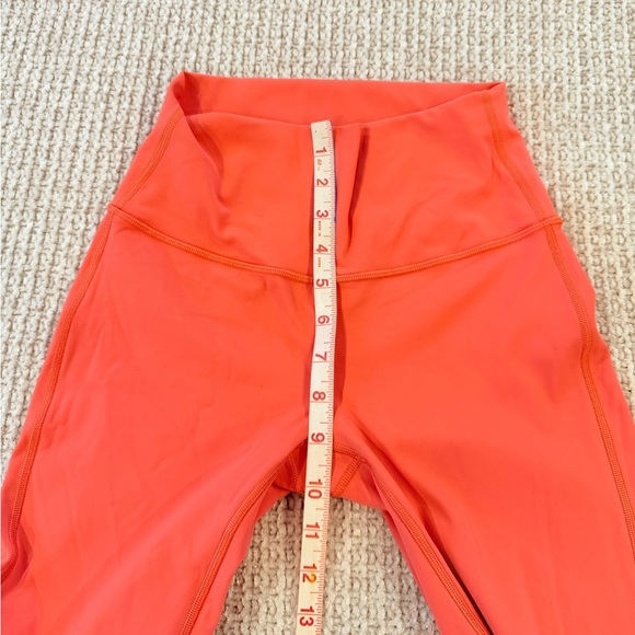 🔥Lululemon Bright Orange High-Waisted Leggings🔥 - Picture 5 of 6